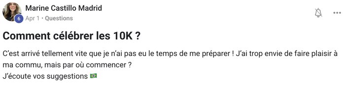 Témoignage client